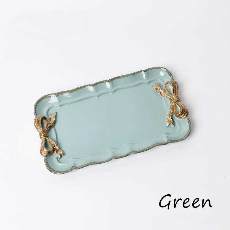 Set Farfurii Dreptunghiulare Farfurii Imitatie Ceramica Simple Creative Rasina Desert Tort Farfurie Fundita Artizanala Decoratiune Petrecere Tava