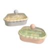Cute Soap Dish With Lid Drainage Self Draining Portable Plastic Soap Box For Bathroom Student Dorm Home Travel