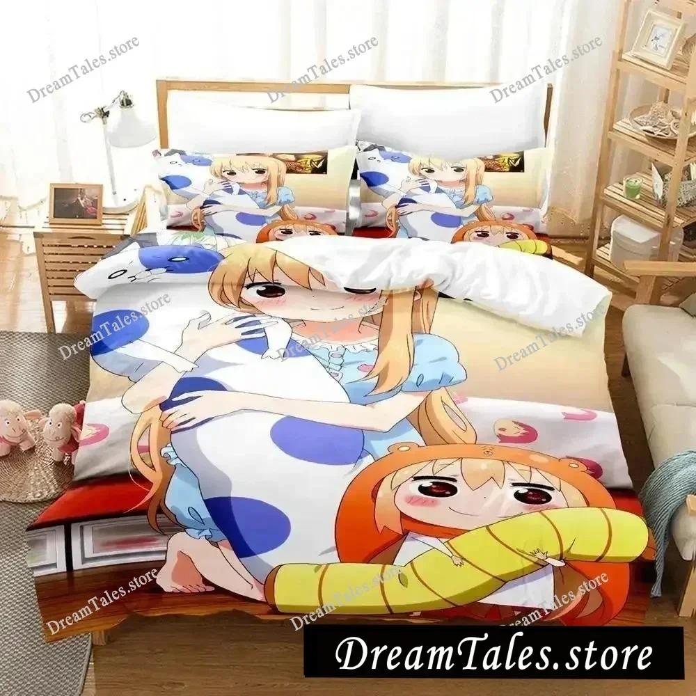 3D Printed Anime Himouto! Umaru-chan Bedding Set Duvet Cover Bedroom Comforter Single Twin King _Size Quilt Cover Home Textiles9