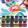 12-kleurig Textielpigmenten Set (25ml) voor doe-het-zelf Glas, Graffiti, Aquarel, Gouache en Acrylverf