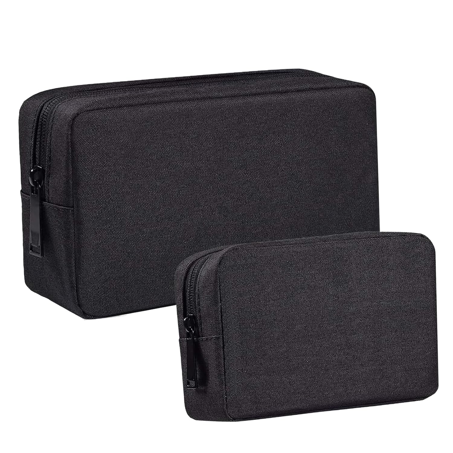

YINKE Gadget Pouch Men Small Item Holder Travel PC Accessories Storage Large Capacity Multi-functional Makeup Business Trip Cable Cord 2 Size Set