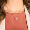 Swarovski Further Double Ring Hollow Gold Plated Necklace Women Necklace Rose-Gold 5419853