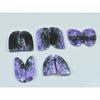 22-22MM Natural Purple Charoite Matched Pair Fancy Loose Gemstone 5Pair Lot C-943