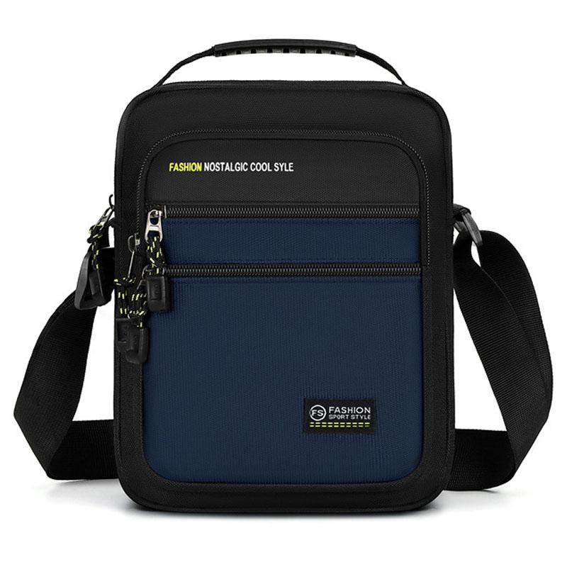 Herr Crossbody-väska Enkel axelväska Förvaringsväska med stor kapacitet Mode Multi-fickor Business Crossbody-väskor Messenger-väskor