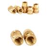 300 Stück Gewindeeinsätze M2 M2.5 M3 M4 M5 M6 1/4-20 Einsatzmuttern Messing Gewindebuchse