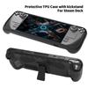 7dílná sada pouzder TPU kryt se stojánkem, touchpadem, tlačítkem, samolepkami, herním příslušenstvím kompatibilním se Steam