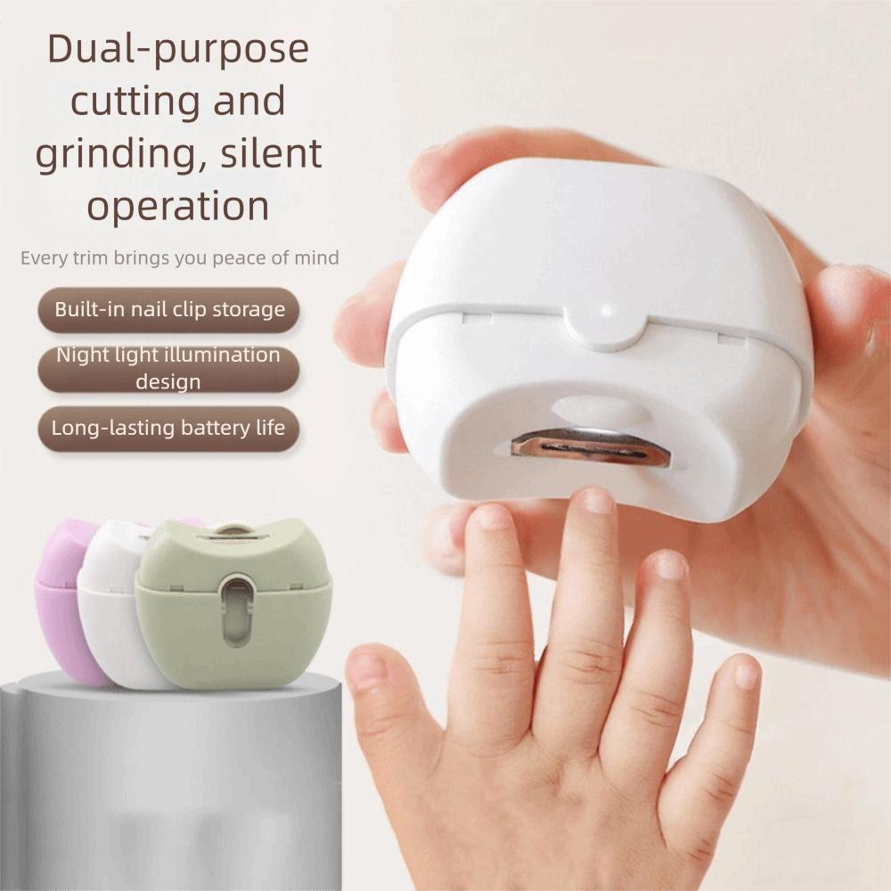 Smart Stop Technology Automatic Nail Trimmer With Light Silent Nail Trimmer  Household Use