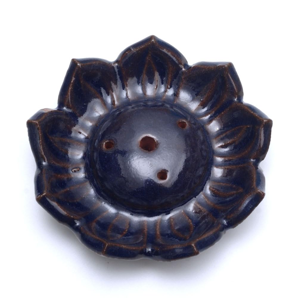 OVER-9 Incense Holder, Incense Stick Holder, Spill-Proof Ash, Cleansing Incense, Tibetan Incense, Five Elements, Blue