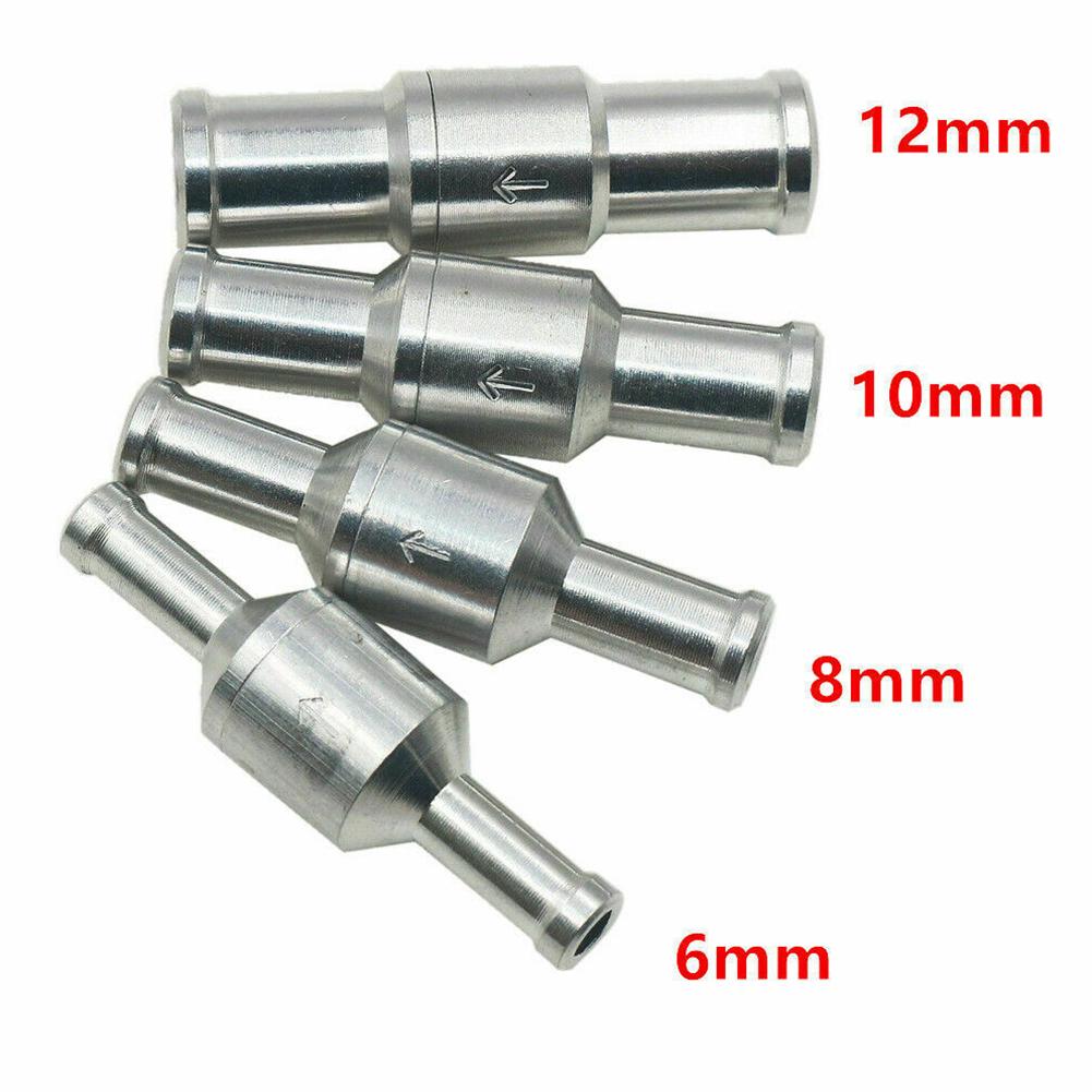 6-12mm Inline Way Non-Return Check Valve Auminium Fuel Water Gas Air Vacuum Valve For Petrol Diesel Bio Vegetable Oil Valve