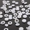 AB34-400 Pcs Screw Cap Plastic Hinged Screw Head Covers Screw Cover Caps Snap-On Replacement Screw Decorative Covers (White)