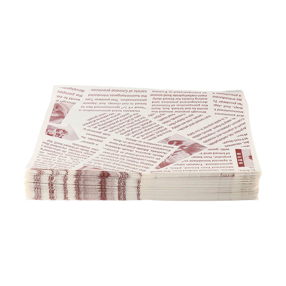 100Pcs 15x15cm Sandwich Wrappers Oilproof Disposable Hamburger Pouch Restaurant