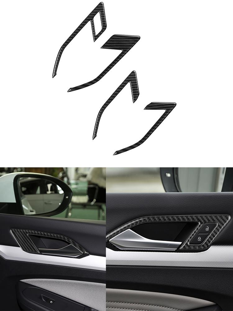 For Volkswagen VW Golf 8 MK8 GTI 2025 Car Carbon Fiber Interior Button Panel Trim Sticker Frame Styling Accessories