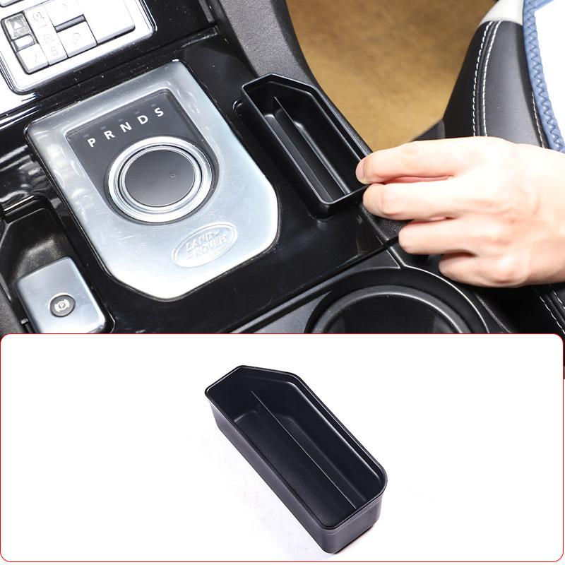 For Land Rover Discovery 4 LR4 2010-2016 ABS Black Car Center Control Shift Side Storage Box Tidy storage box Car accessories