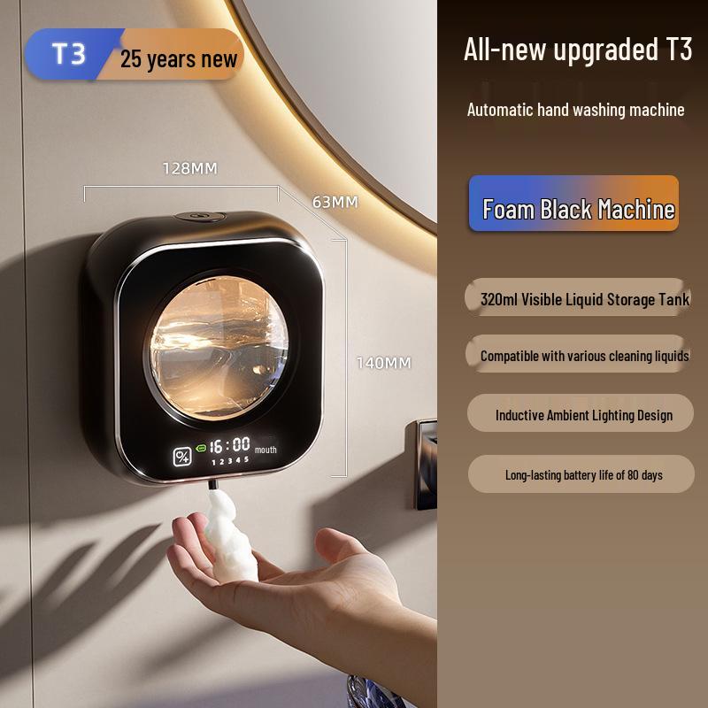 Wall-Mounted Automatic Foam Soap Dispenser with Smart Sensor for Hand Sanitizer and Children s Cleaning