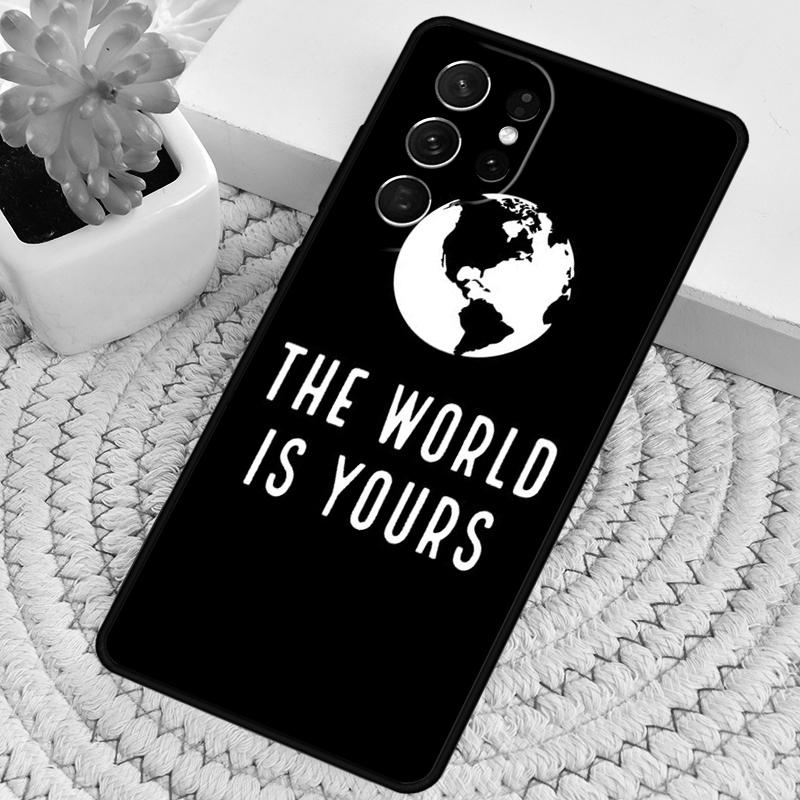 Scarface The World Is Yours Phone Case For Samsung Galaxy Note 10 Pro S26 S25 S24 S23 S22 Ultra Plus S21 FE S20 Shockproof Cover