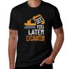 See You Later Excavator Shirt Toddler Boy Distressed TShirt Casual Basic Short Sleeve TShirt