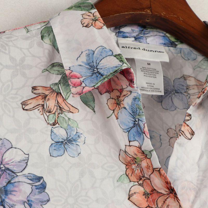 Sunshine Spring Summer New Foreign Trade European and American Plus Size Women Clothing Lapel Print Short Sleeve Shirts Thin