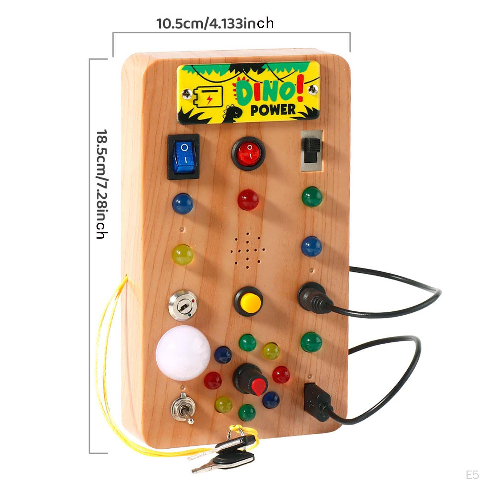 Бизиборд Монтессори игрушка Выключатель света Сенсорное обучение Обучающее для мальчиков S — фото 7