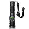 Digital Display Flashlight with Wrist Strap Multi Function LED Camping Light for Outdoor Hiking and Tent Use