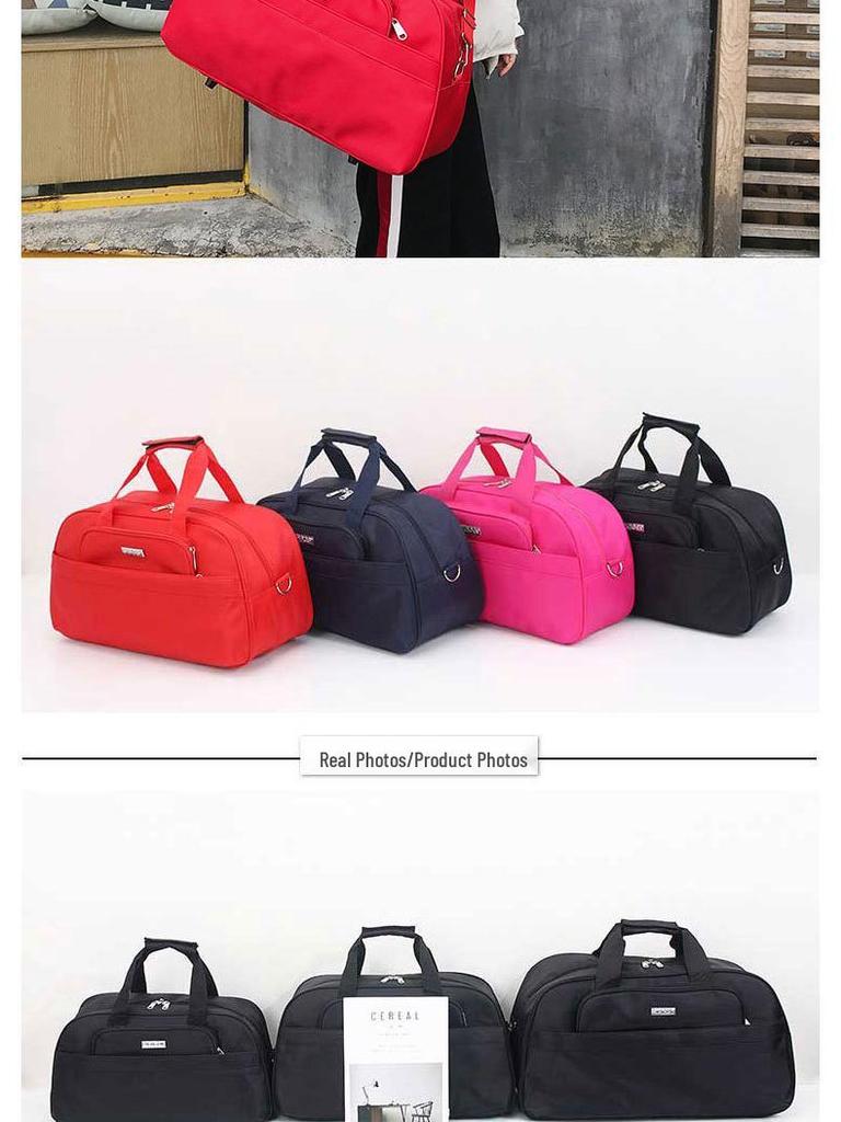 Podróżna torba duffel w stylu koreańskim, bardzo pojemna, dla kobiet i mężczyzn: Biznes, Siłownia lub Torebka