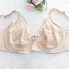 Large Size Fat Mm with Steel Rim Thin Cotton Cup Bra Wind Thin Style Large Chest Lace Large Size Underwear Women