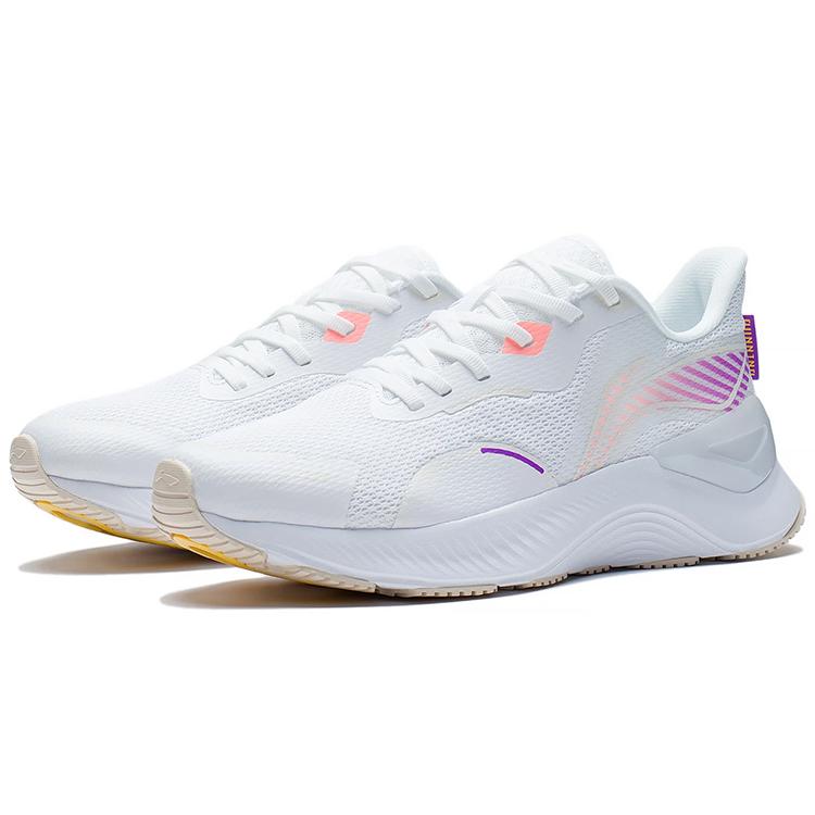 New LiNing YueYing 1.0 Yueying Breathable Low Top Running Shoes Women's White Purple ARHS028-1