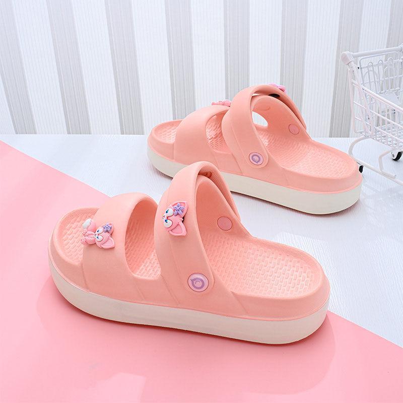 Breathable And Lightweight Pink Girls Sandals Soft Bottom Summer Beach Footwear