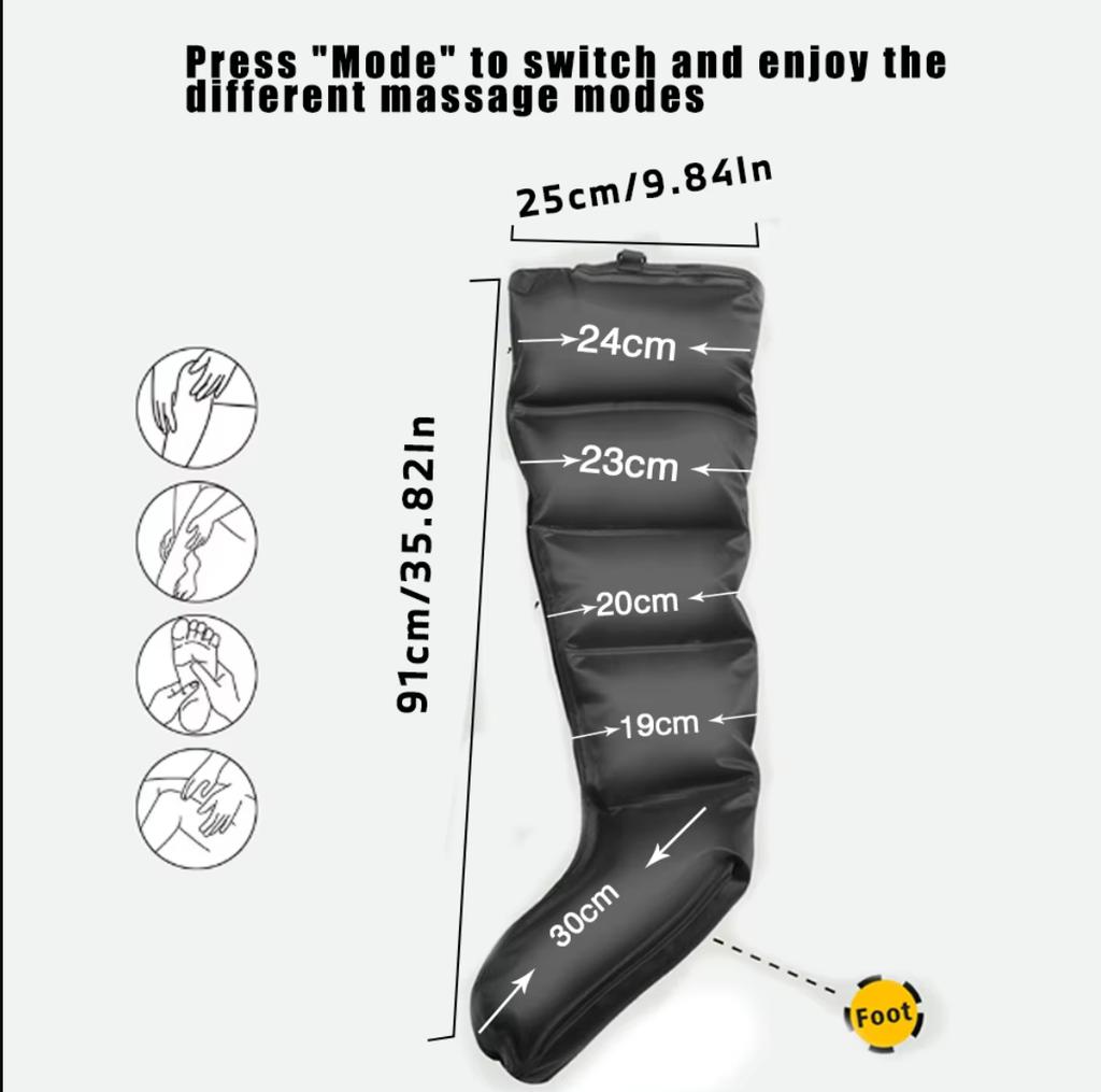 Air Compression Recovery System Professional Sequential Device for Massage Therapy Promote Blood Circulation Relieve Fatigue