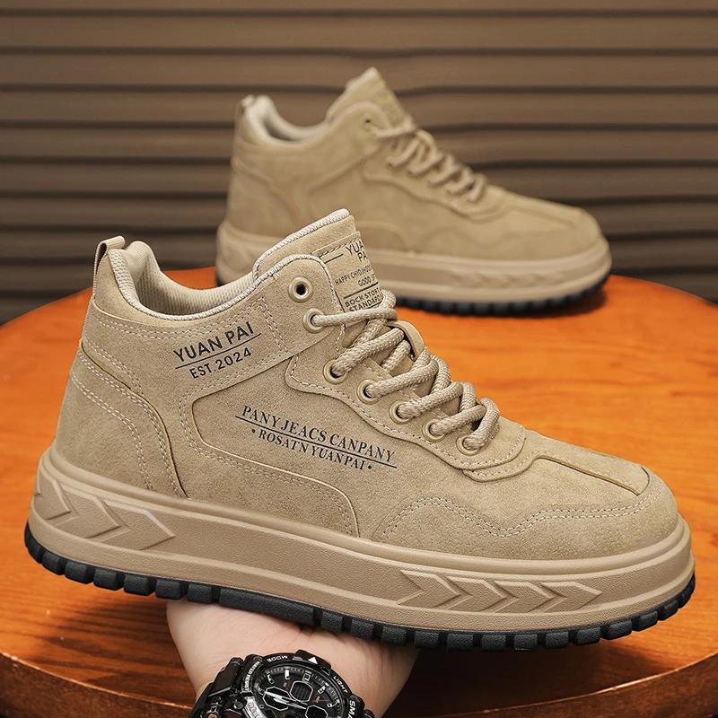 

2025 Новое поступление винтажного стиля мужская спортивная обувь удобные высокие мужские кроссовки для бега кроссовки для мужчин весенние мужские ботильоны 39 бежевый