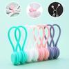 Silicone Cable Organizer: Simple, Solid Color for Desktop, Headphones, and Charging Cables