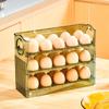 Placstic Egg Holder Flippable Egg Organiser New Refrigerator Egg Storage Box  for Kitchen Storage