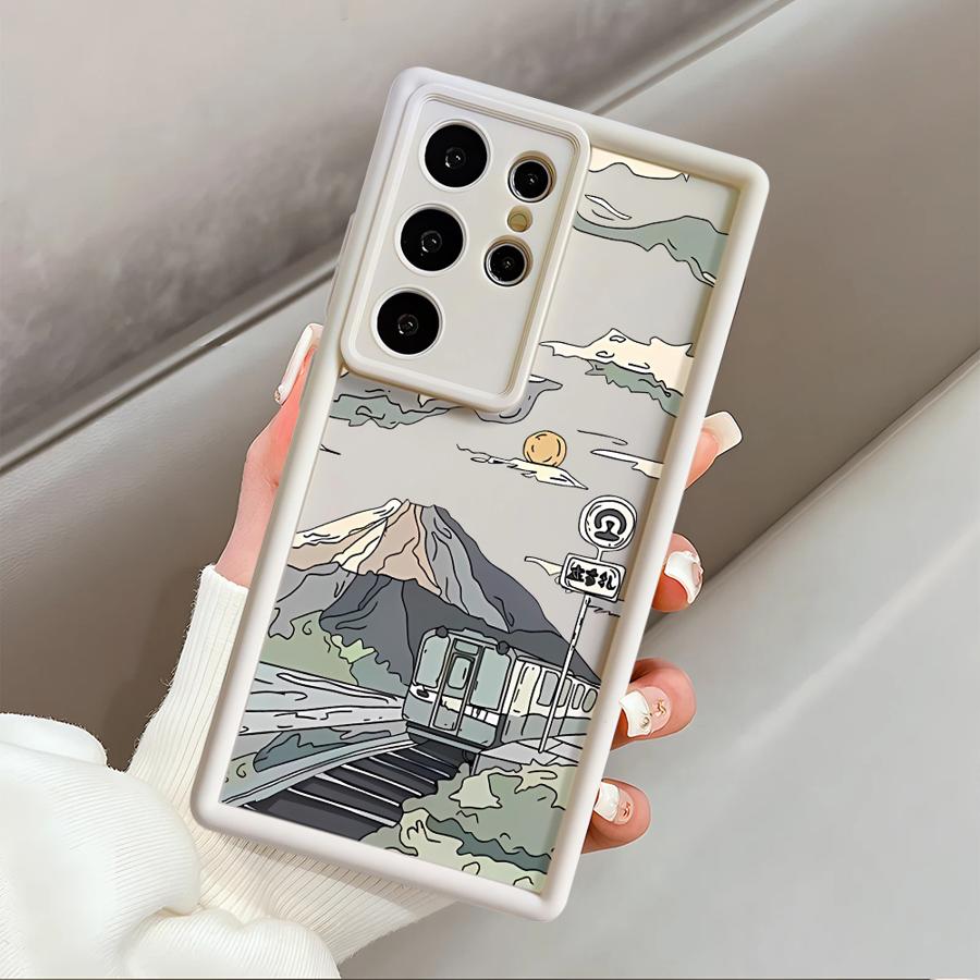

Чехол для телефона Samsung Galaxy S26 Ultra S25 S20FE S24Ultra S22 S21 S24 Plus S25 Edge S23 FE Аниме Город Galaxy S21 FE 5G
