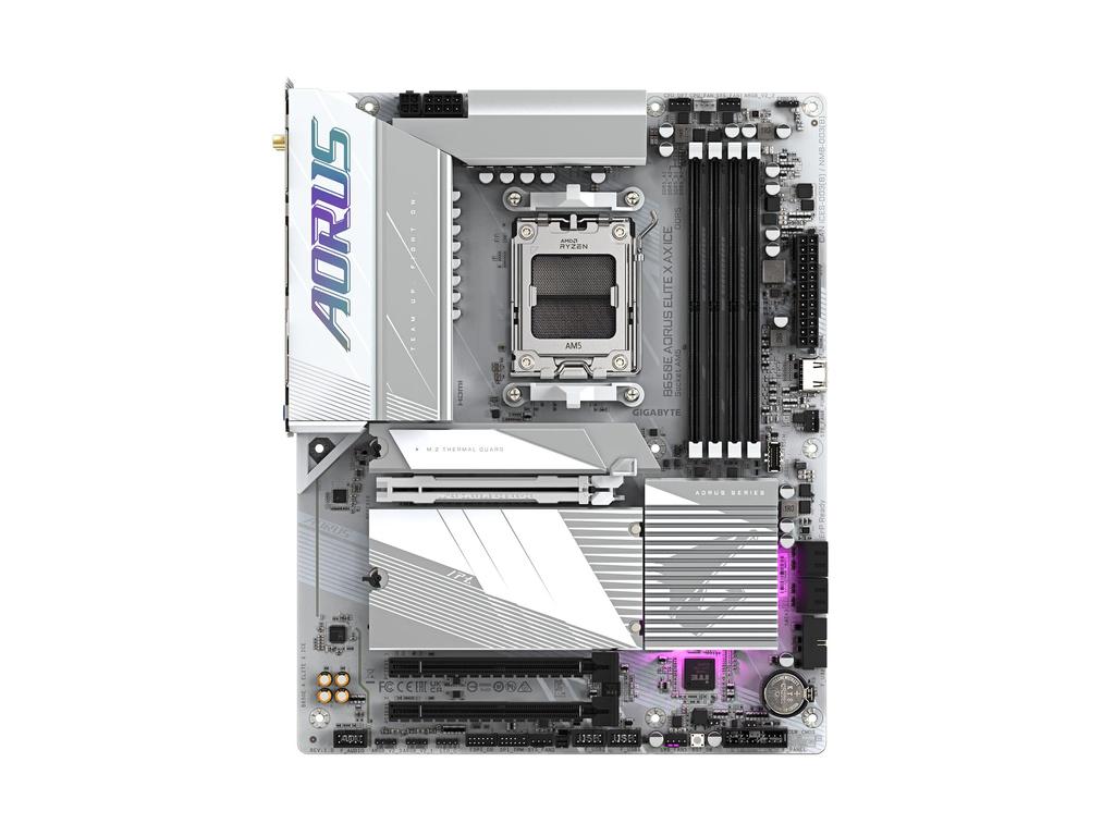 GIGABYTE B650E AORUS ELITE X AX ICE AMD Ryzen Series Compatible Socket AM5 DDR5 White Color Motherboard B650E A ELITE 8000/7000