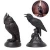 Halloween Gothic Style Owl Raven Candle Holder Craft Tabletop Ornament Halloween Candle Holder Candle Holders Decor for Table