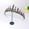 Barokowa Retro Czarna Korona Modowa Tiara Ślubna Bal Maturalny Urodziny Korona Królowej