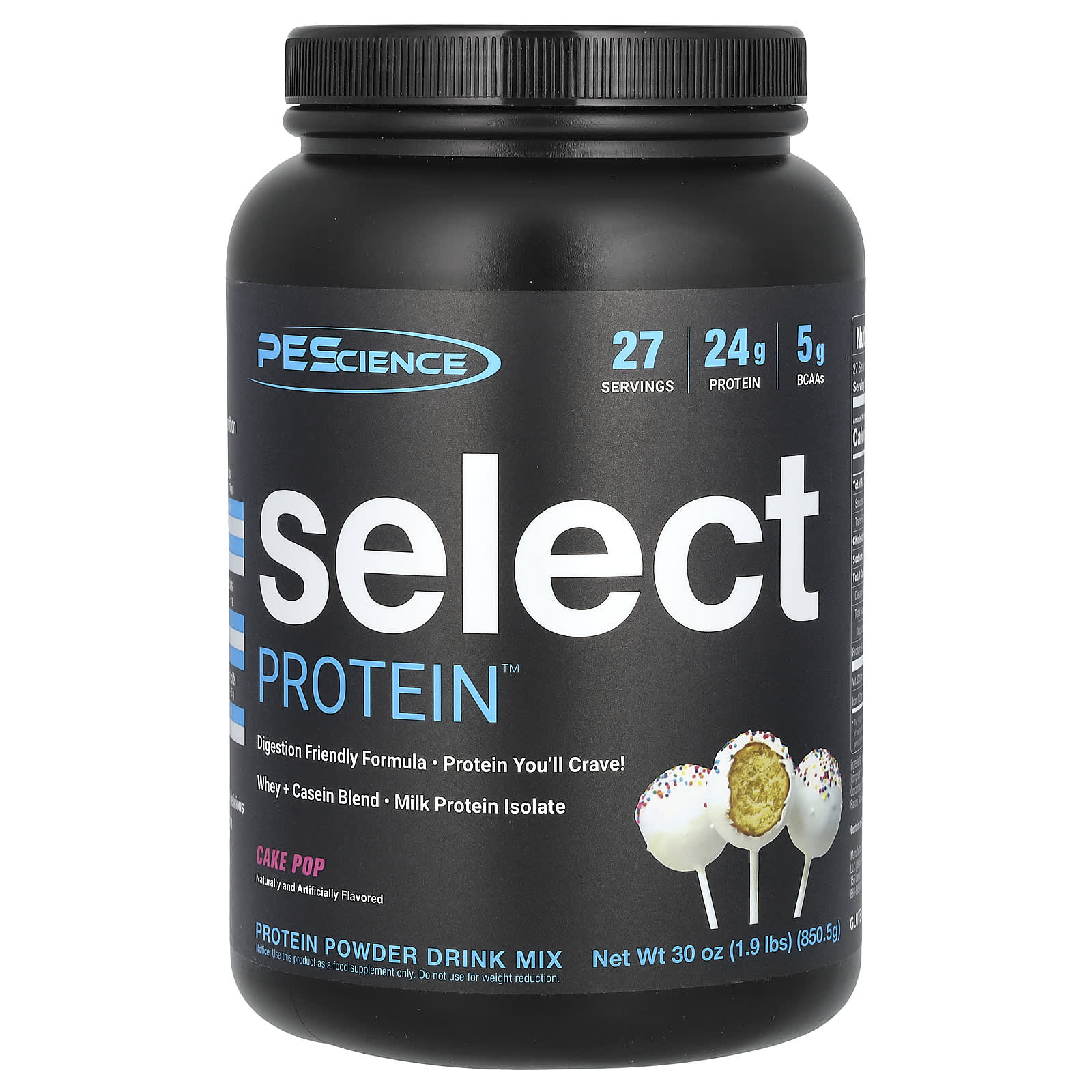 

PEScience, Select Protein, Amazing Cake Pops, 1.9 lbs (850.5 g)
