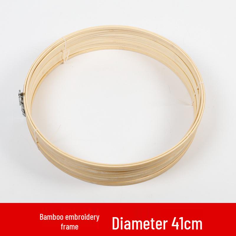 Bamboo-Style Plastic Embroidery Hoop: Handmade DIY Round Frame & Stand