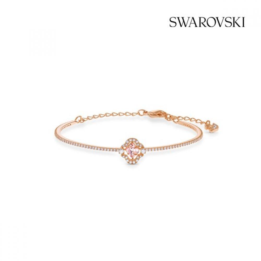 Swarovski Una Rose Gold Bangle Bracelet M