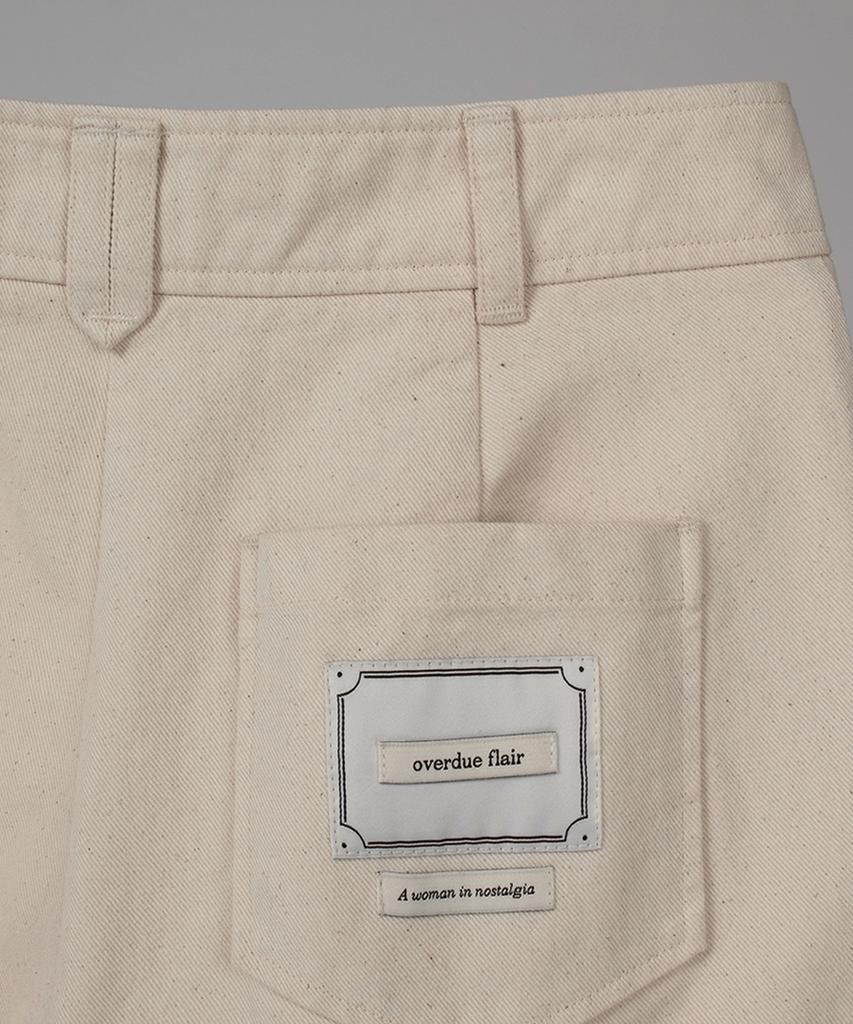 Obeodyupeulleeo Cotton Straight Pants_Ecru