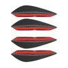 4pcs/set Universal Front Bumper Lip Decoration Diffuser Splitter Fins Body Spoiler Canards Valence Chin Car Tuning Canard