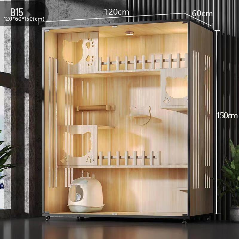 JINGRUIXIANG Деревянная вилла и шкаф для кошек