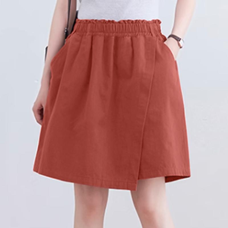 

ZANZEA Женские повседневные свободные летние короткие брюки с эластичной резинкой на талии M