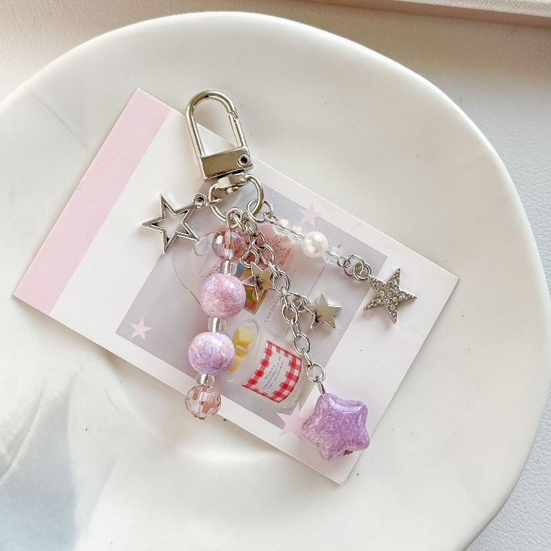 Ins Style Sweet Keychain Trend Backpack Hanging Piece Bag Charm Car Key Chain Girl Jewelry Accessorie Gift
