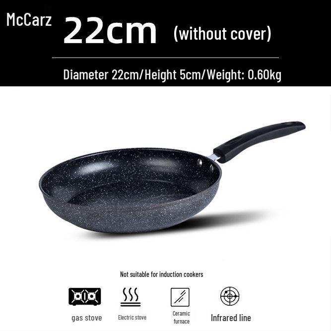 Maifan Stone Non-Stick Fry Pan for Eggs and Steak, Gas Stove & Induction Cooker Compatible, Crepe-Ready.