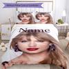 3Pcs Custom Name Taylor Bedding Set Duvet Cover Closure Includes 1Duvet Cover 2Pillowcases Soft And Comfortable For All Seasons