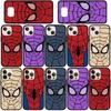 For Samsung Galaxy S24 S23 iPhone 16 15 14 Xiaomi Redmi Note 13 12 11 10 Plus 9 Pro Max X XR Telefondeksel Tegneserier Spider Man Spiderman OPPO Huawei Deksel