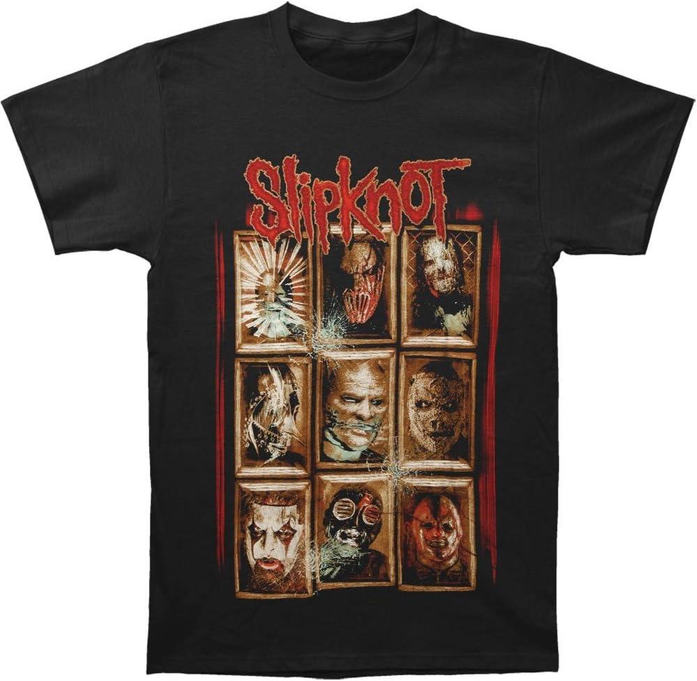 Мужская футболка Slipknot Новые маски Medium Черный XXXXXL чёрный