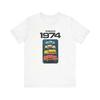 VOL 1974 Graphic Print Car Art Crew Neck Unisex Jersey Short Sleeve Tee Shirt