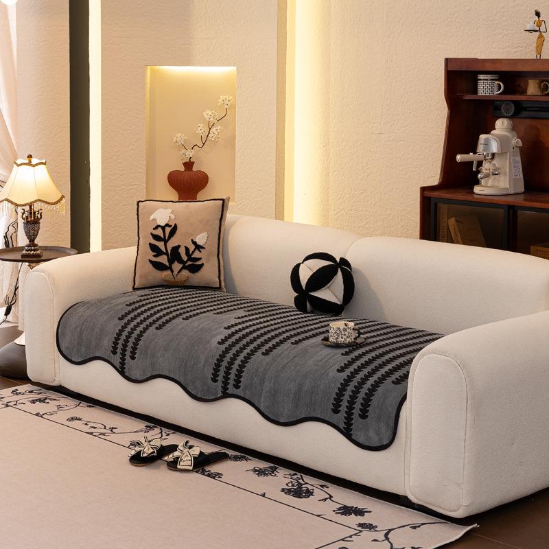 Special-Shaped Sofa Cushion Light Luxury  New Seat Cushion Universal Non-Slip Fixed Cover Cloth In All Seasons
