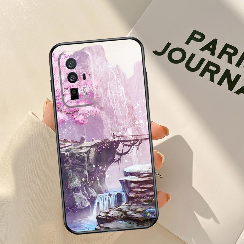 Anime Natura Landscape Case For Xiaomi 15 14 Ultra 13T 14T 15T Pro 17 Pro Max POCO X7 Pro X3 X5 X6 F5 F6 F7 F8 Coque